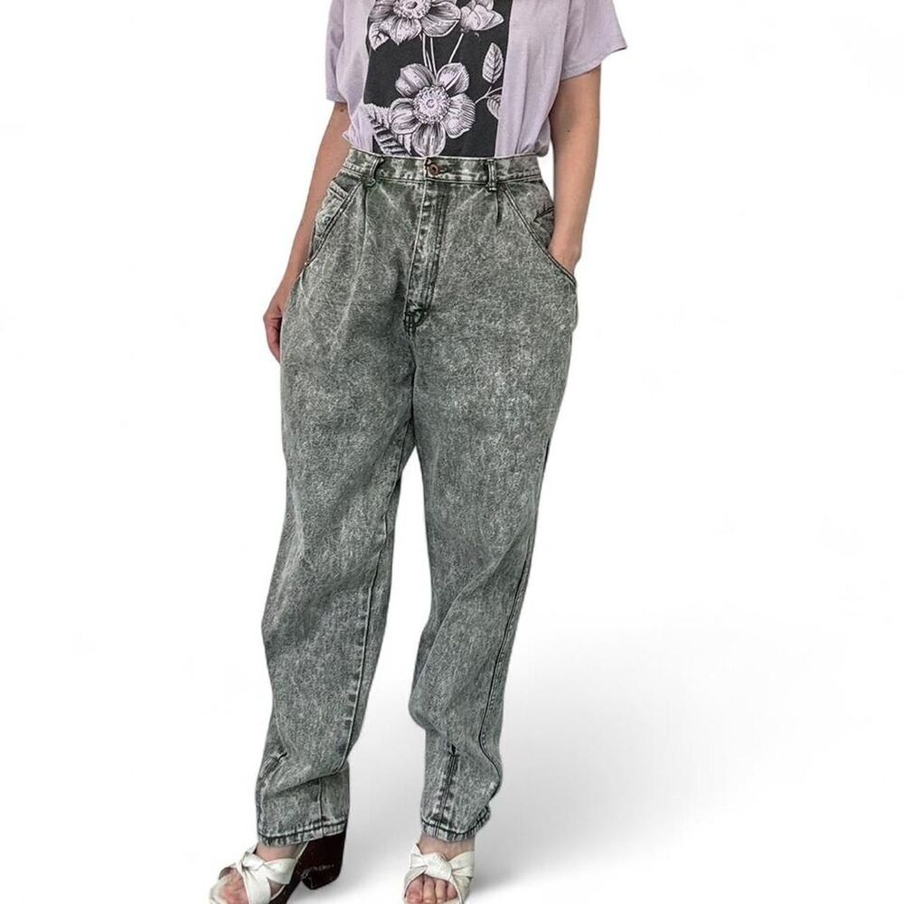Gitano Acid Wash Cotton Mom Jeans 16